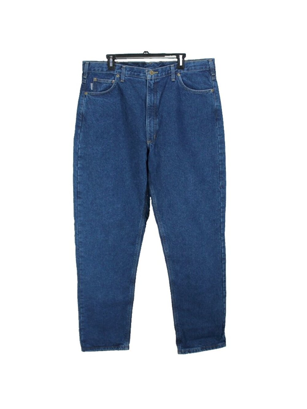 Carhartt Flannel Lined Jeans Mens Size 40 x 36 Dark Wash Blue Denim